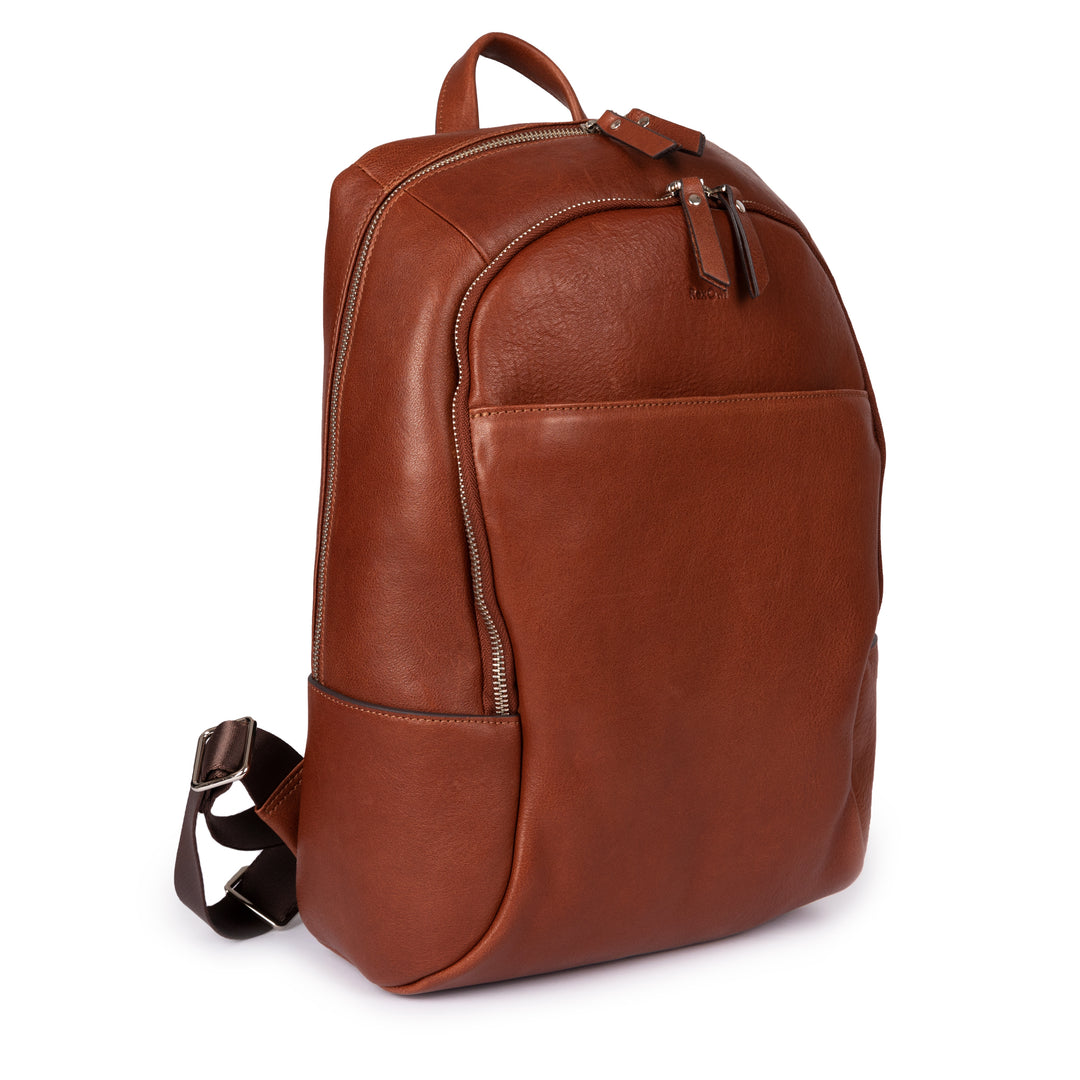 Voyager Leather Backpack - Tan