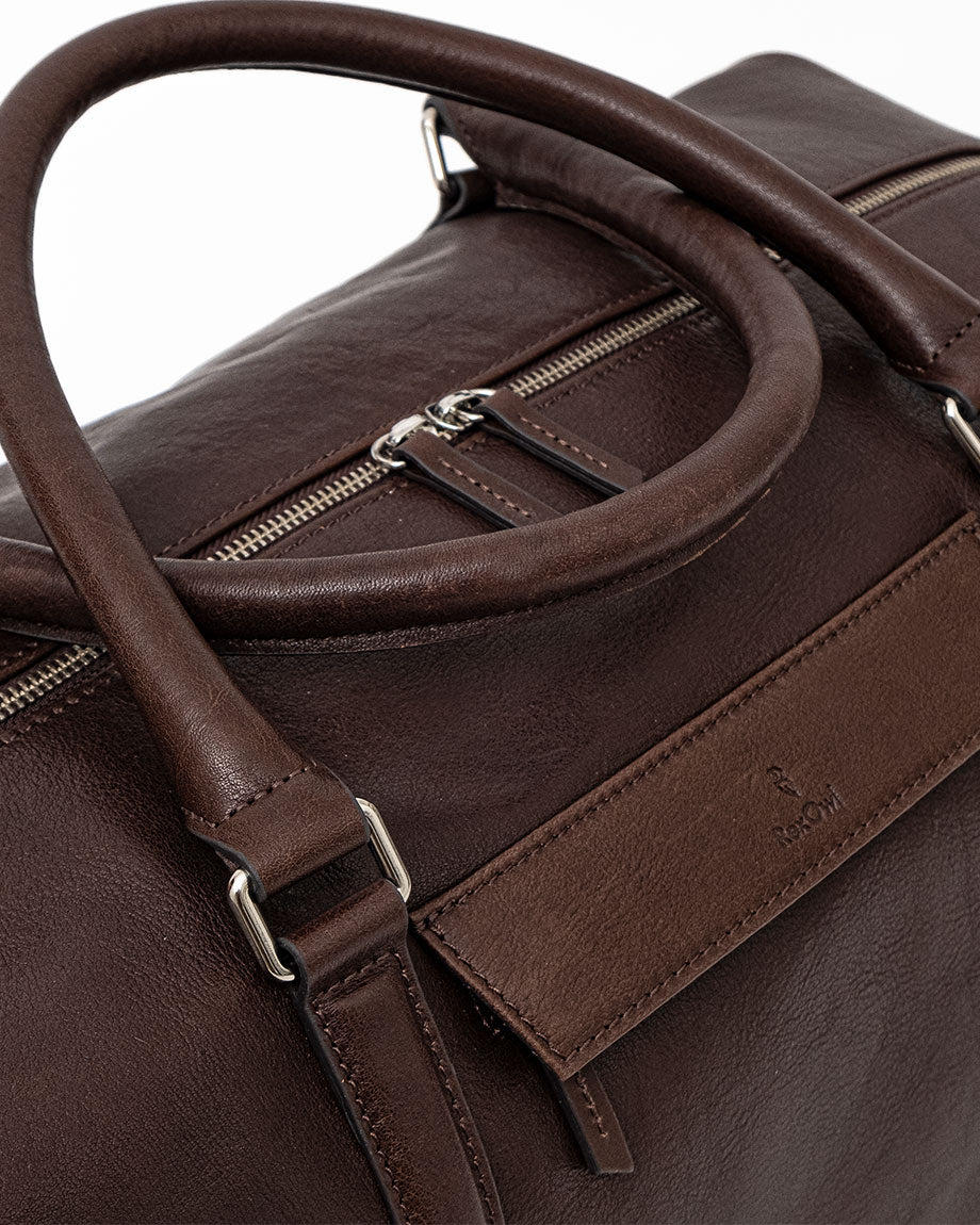 Felix - Leather Travel Bag - Brown