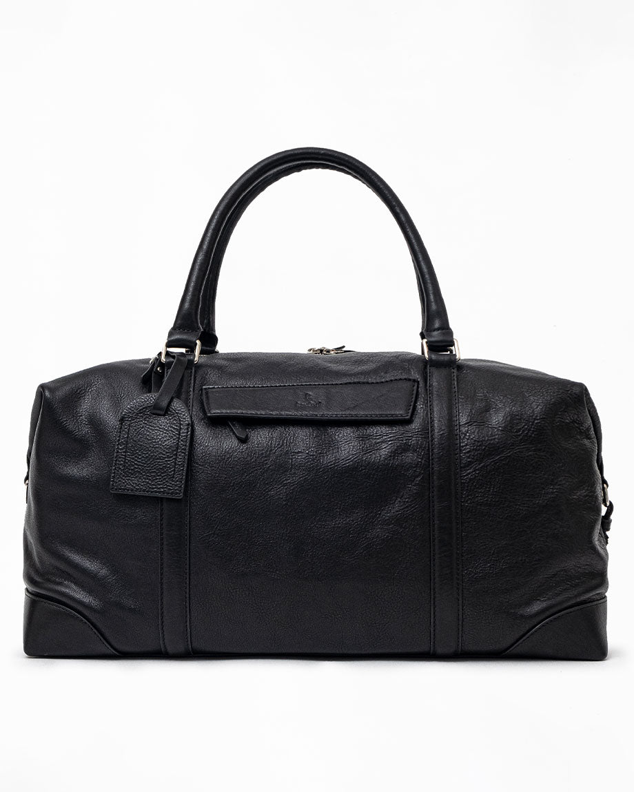 Felix - Leather Travel Bag - Black