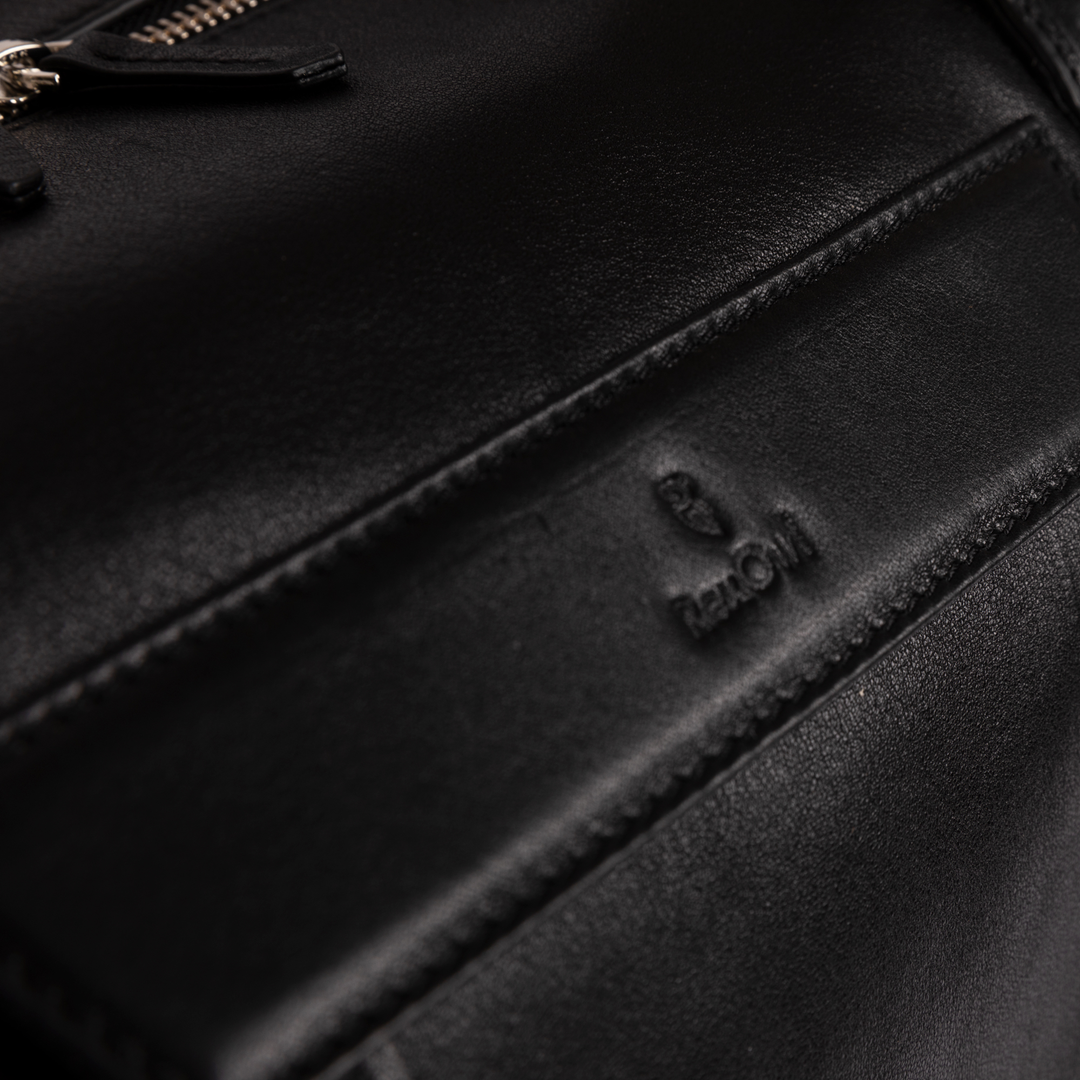Felix - Leather Travel Bag - Black