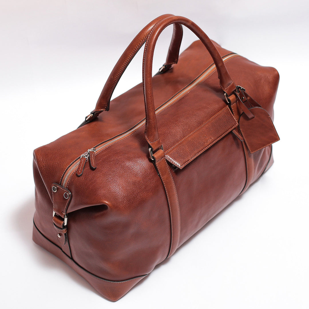 Felix - Leather Travel Bag - Tobacco