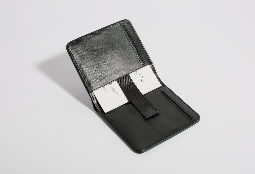 Matteo Bifold Classic Leather Wallet - Black